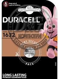 Бутонна батерия DURACELL CR-1632, 3V, Литиева